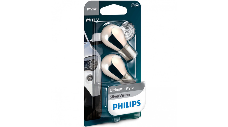 Philips PY21W SilverVision BAU15S 12496SVB2