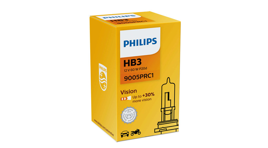 Philips HB3 9005 Vision halogén izzó +30% 9005PRC1