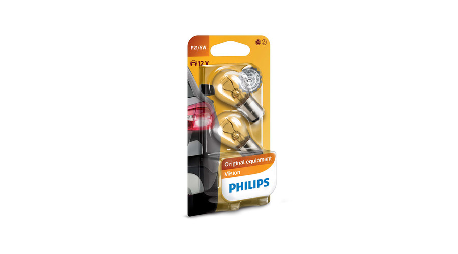 Philips P21/5W BAY15D Vision halogén izzó +30% 12499B2 DUO pack