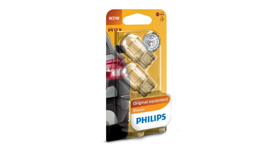 Philips T20 W21W 7440 Vision +30% halogén izzó DUO BOX 12065B2