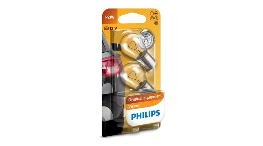 Philips P21W BA15S Standard Vision +30% DUO BOX halogén izzó 12498B2