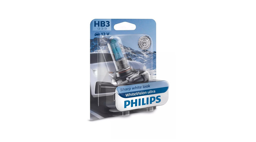 Philips HB3 WhiteVision Ultra halogén izzó +60% 9005WVUB1
