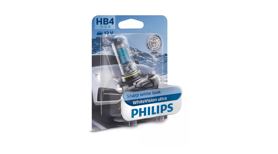 Philips HB4 WhiteVision Ultra halogén izzó +60% 9006WVUB1
