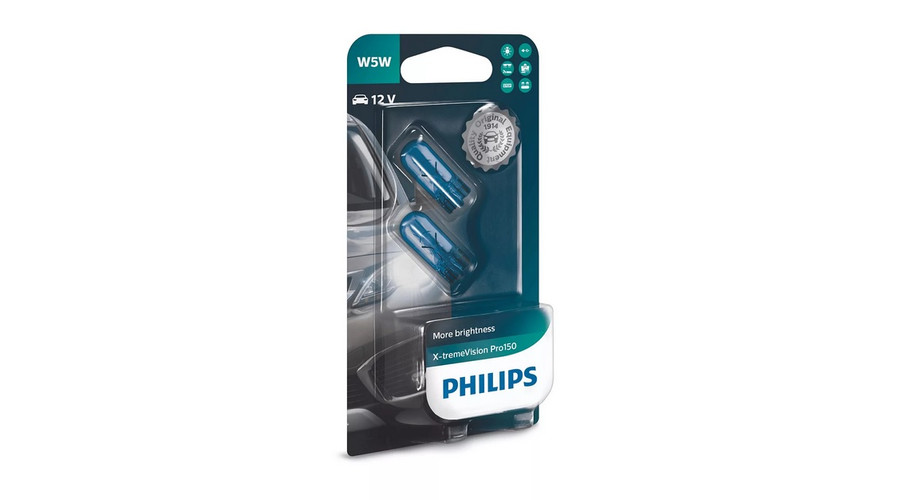 Philips T10 W5W X-tremeVision PRO150 halogén izzó 12961XVPB2