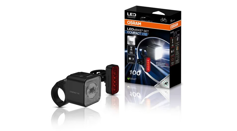 Osram LEDsBIKE COMPACT 100 SET első+hátsó kerékpár lámpa készlet LEDBL105