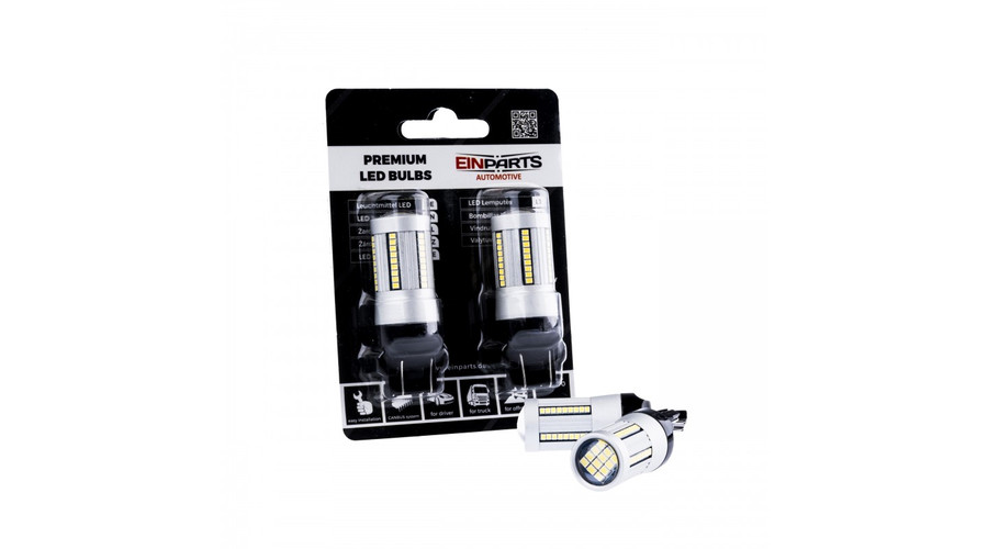 T20 (7443 - W21/5W) LED 66x2016 CREE SMD Einparts EPL258 piros