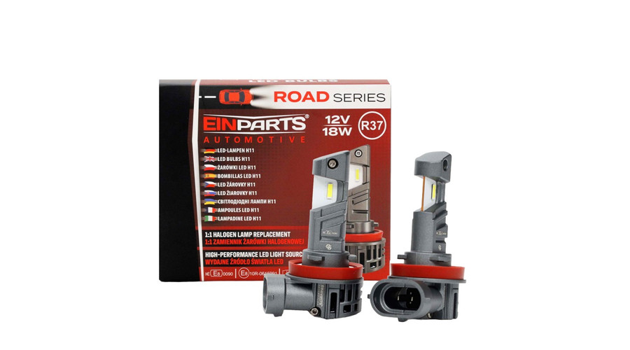 Einparts H11 18W LED ECE R37 LEGÁLIS fényszóró - ködlámpa világítás 6500K EPLH141 12V