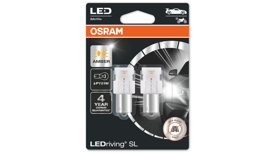 Osram BAU15S (PY21W) 7507DYP-2BL LEDriving SL standard LED