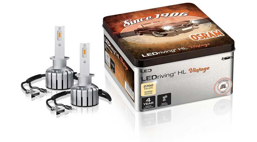 Osram LEDriving HL VINTAGE H1 +300% 13W 12V 2700K LED készlet 64150DWVNT-2MB Kibontott/beszerelt