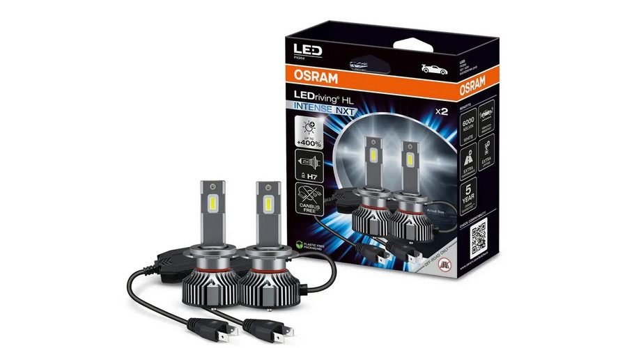Osram LEDriving HL Intense NXT H7 42W 12V +400% 6000K CANBUS FREE LED készlet 64210DWINN-2HB