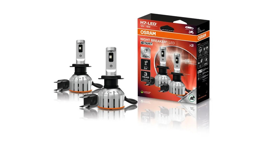 Osram Night Breaker LED START H7 16W +230% 6000K DUO BOX 64210DWNBST-2HB