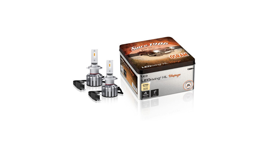 Osram LEDriving HL VINTAGE H7 H18 +300% 18W 12V 2700K LED készlet 64210DWVNT-2MB