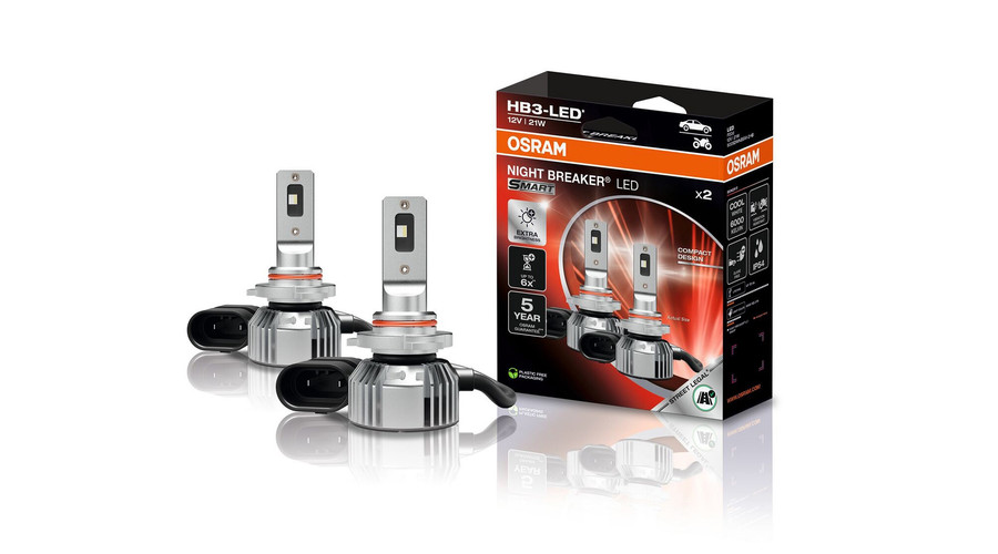 Osram Night Breaker LED Smart HB3 21W +330% 6000K DUO BOX 9005DWNBSM-2HB
