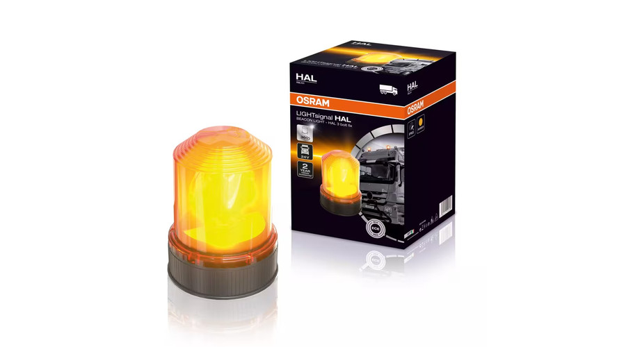 Osram LIGHTsignal HAL BEACON LIGHT 360°-os forgó halogén jelzőfény IP65 24V RBL101