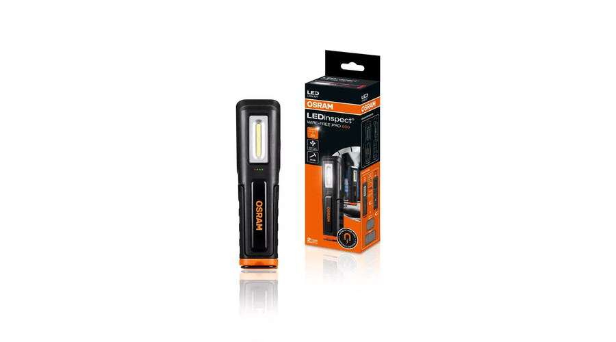 Osram LEDinspect WIRE-FREE PRO 600 LEDIL421 dönthető mágneses szerelőlámpa Li-Ion akksival
