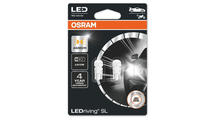 Osram LEDriving SL T10 W5W - WY5W LED 2827DYP-2BL