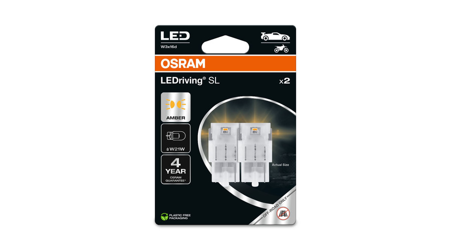 Osram LEDriving SL standard T20 W21W - WY21W LED sárga 7505DYP-2BL