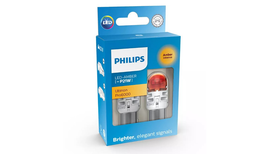 Philips BAU15S PY21W Ultinon PRO6000 LED sárga 11498AU60X2