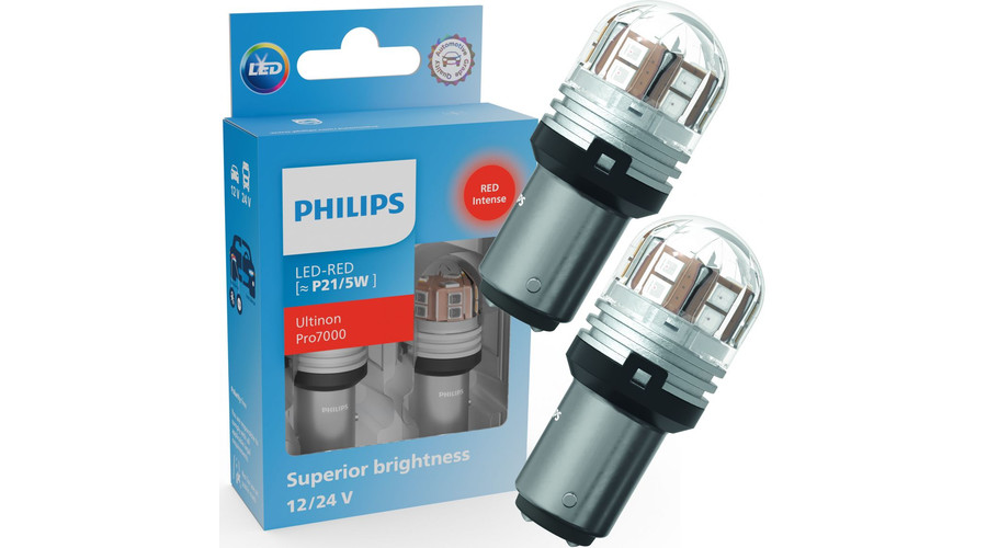Philips BAY15D P21/5W Ultinon PRO7000 LED piros 12/24V 11499RU70X2