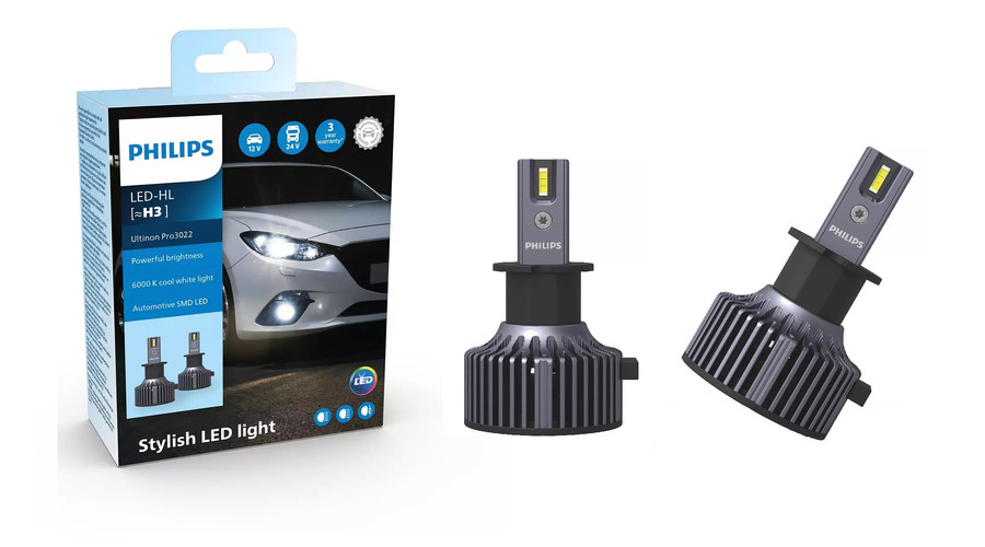 Philips H3 20W Ultinon PRO3022 LED 6000K 12-24V 11336U3022X2