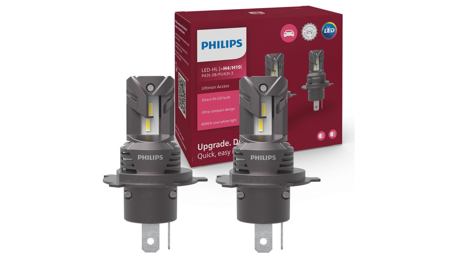 Philips H4 H19 20W +80% Ultinon Access 2500 LED 6000K 12V 11342U2500CX