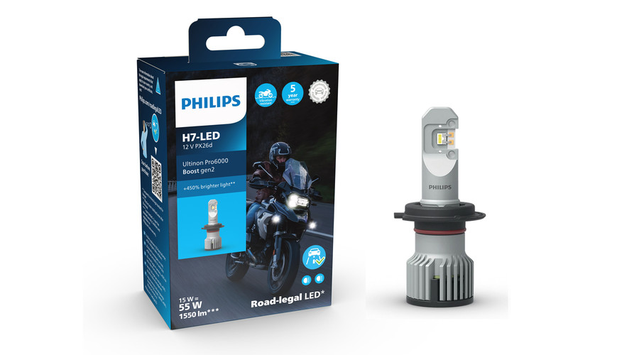 Philips H7 15W Ultinon Pro6000 Boost Gen2 +450% LED 5800K 11972U60B2X1 StVZO engedély (1db-os kiszerelés)