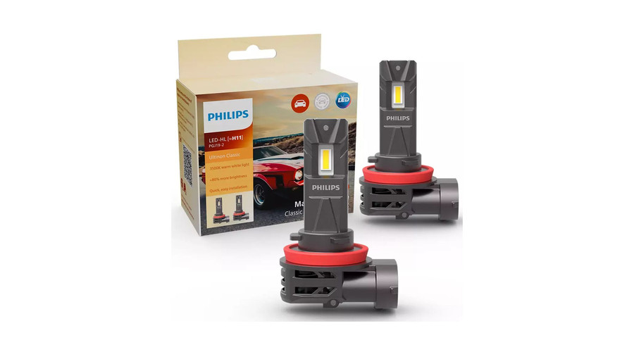 Philips H11 20W +80% Ultinon Classic 2510 LED 3500K 12V 11362U2510C2