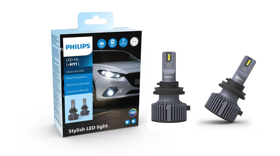 Philips H11 20W Ultinon PRO3022 LED 6000K 12-24V 11362U3022X2