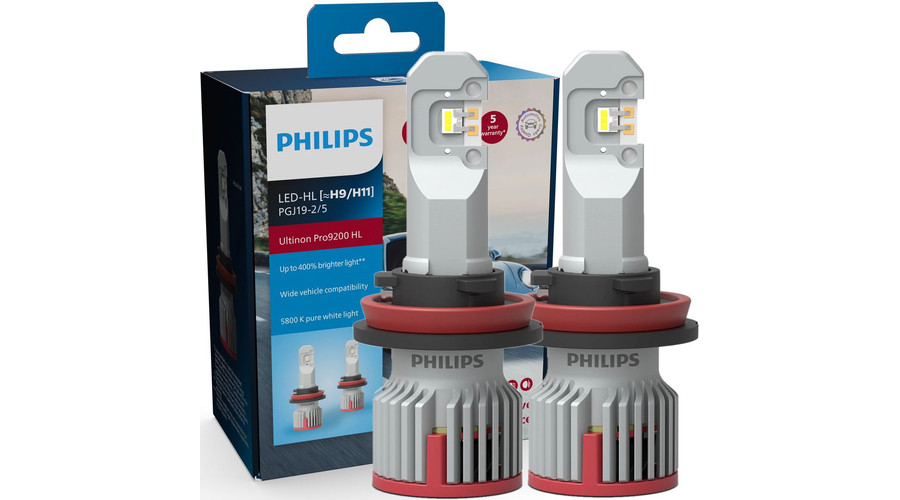 Philips H9 H11 21W +400% Ultinon Pro9200 LED 5800K 12V - 24V gen5 11362U92X2