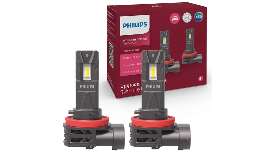 Philips H8 H9 H16 20W +80% Ultinon Access 2500 LED 6000K 12V 11366U2500CX