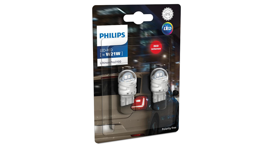 Philips T20 W21W Ultinon PRO3100 LED piros 11065RU31B2