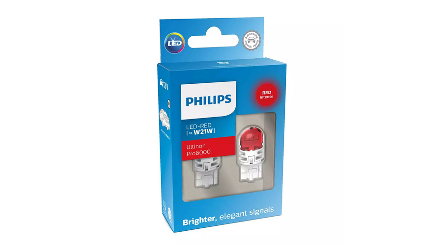 Philips T20 W21W Ultinon PRO6000 LED piros 11065RU60X2