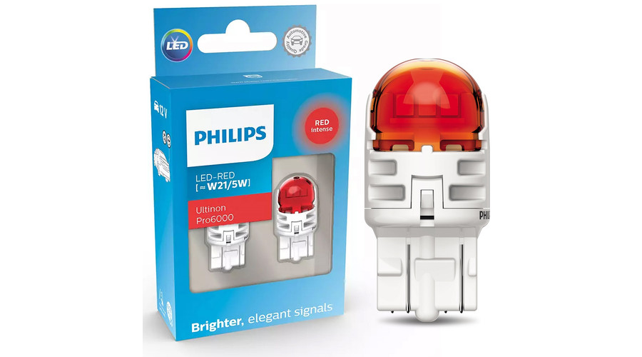Philips T20 W21/5W Ultinon PRO6000 LED piros 11066RU60X2