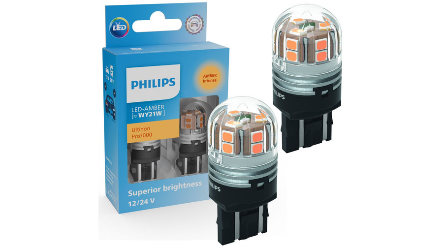 Philips T20 WY21W Ultinon PRO7000 LED sárga 11071AU70X2
