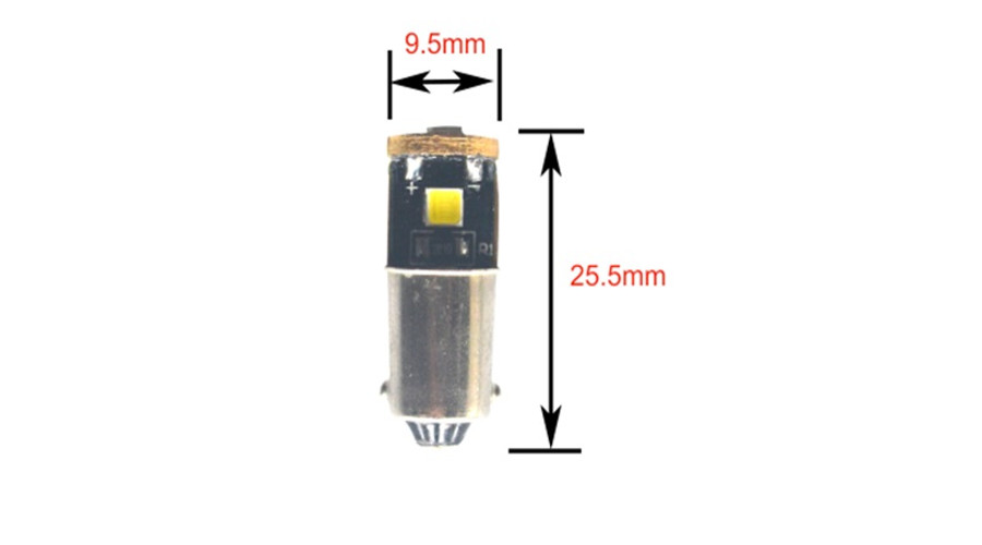 BAX9S H6W 3x3030SMD LED Epistar 6000K Can-Bus