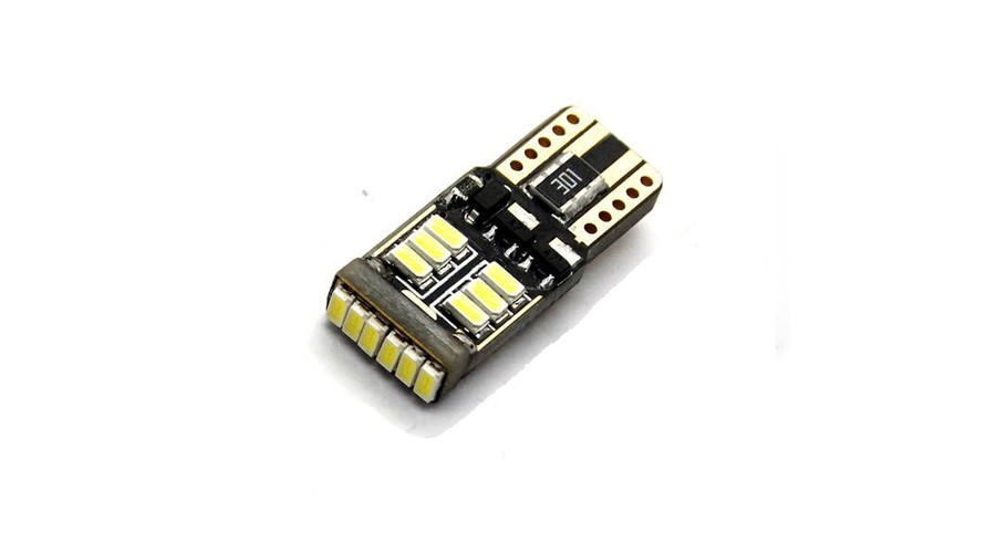 DTX T10 (W5W) 18X3014 SMD LED CanBus 12V 6000K fehér 3oldalas