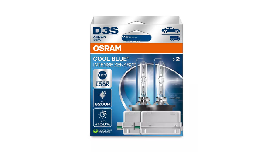 Osram Cool Blue Intense NextGen D3S +150% Xenon izzó DUO BOX 66340CBN-2HB