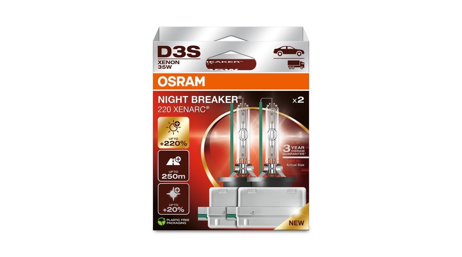 Osram D3S Xenarc Night Breaker 220 Xenon izzó DUO BOX 66340XN2-2HB