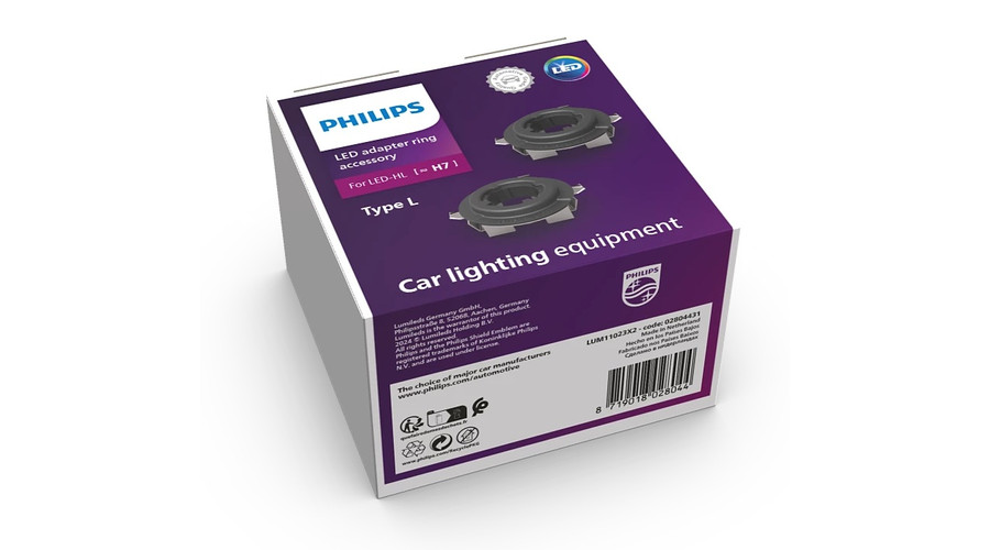 Philips H7 LED adapter Type L 11023X2 PRO6000 - PRO9200 LED-hez