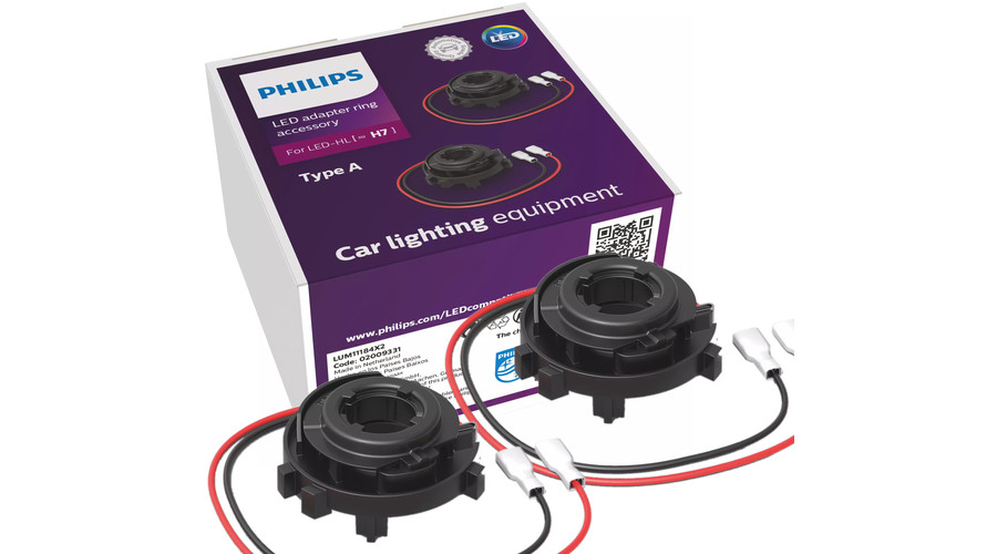 Philips H7 LED adapter Type A 11184X2 PRO6000 LED-hez