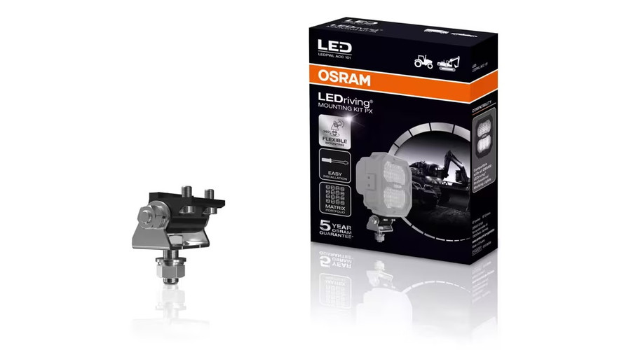 Osram LEDriving Mounting Kit PX 360°-ban állítható univerzális rozsdamentes acél rögzítőkészlet Cube PX munkalámpákhoz LEDPWL-ACC-101