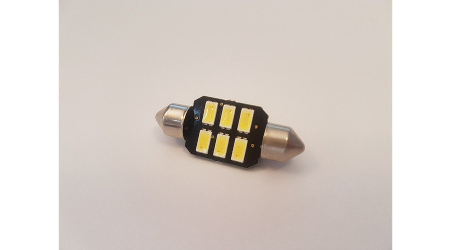 HyperColor C5W szofita 6SMD LED Can-Bus 6500K
